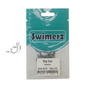 Swimerz Big Eye Inline Lure Hooks, Size 4, 10 Pack-2