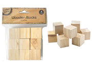 Wooden Blocks 3Cm 9Pk