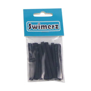 Swimerz Assist Hook Sleeves, Black, 50mmL X 3mmD, Qty 15-0