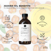 500ml Organic Jojoba Oil - Golden Pure Cold Pressed Seed For Hair Skin Nails-3