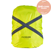 Reflective Waterproof Backpack Cover - Yellow-0