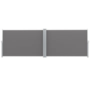 Instahut Side Awning Sun Shade Outdoor Retractable Privacy Screen 1.8X6M Grey-2