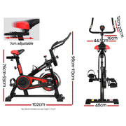 Everfit Spin Bike Exercise Bike Flywheel Cycling Home Gym Fitness 120kg-1