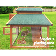 i.Pet Chicken Coop Rabbit Hutch 169cm x 52cm x 72cm Large Chicken Coop Wooden House Run Cage-4