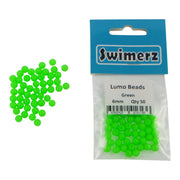 Swimerz Beads, 6mm, Lumo Green, 50 pack-1