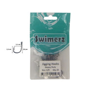 Swimerz 1/0 Heavy Duty Jigging Hooks 25 pack-2