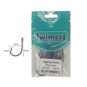 Swimerz 4/0 Heavy Duty Jigging Hooks 15 pack-2