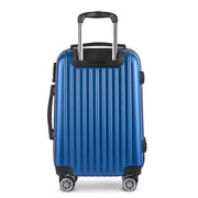 Wanderlite 28 Inch Luggage with TSA Lock Spinner Carry On Hard Shell Travel Suitcase Luggage Case Blue-2