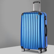 Wanderlite 28 Inch Luggage with TSA Lock Spinner Carry On Hard Shell Travel Suitcase Luggage Case Blue-0