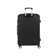 Wanderlite 28-inch Luggage Set with TSA Lock�ABS Hard Shell Travel Suitcase Organiser Luggage Case Black-2