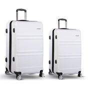 Wanderlite 20" 28" Luggage with TSA Lock Spinner Travel Suitcase Carry On Hard Shell Luggage Case White-2