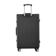 Wanderlite 28 Inch Luggage with TSA Lock Stainless�Steel�Wrapped�Corners Hard Shell Travel Suitcase Luggage Case Black-2