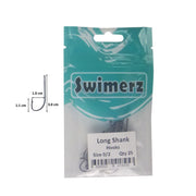 Swimerz 0/2 Long Shank Worm Hook 25 Pack-2