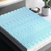 Giselle Bedding Memory Foam Mattress Topper 11-Zone 8cm Single-0