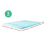 Giselle Bedding Memory Foam Mattress Topper 11-Zone 8cm Single-2