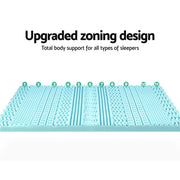 Giselle Bedding Memory Foam Mattress Topper 11-Zone 8cm Single-3