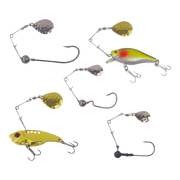 Swimerz Jig Spinner, Small, Hammered Nickel, 5 Pack-2