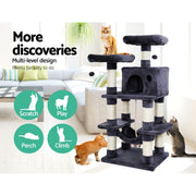 i.Pet Cat Tree 145cm Tower Scratching Post Scratcher Wood Condo House Large Bed-2