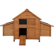 i.Pet Chicken Coop Rabbit Hutch 150cm x 68cm x 96cm Large Chicken Coop House Run Cage Wooden-2