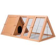 i.Pet Rabbit Hutch Chicken Coop 119cm x 51cm x 44cm Chicken Coop Large Run Wooden Cage Outdoor-2