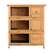 i.Pet Rabbit Hutch Chicken Coop 91.5cm x 46cm x 116.5cm Chicken Coop Large House Cage Run Wooden Outdoor-2