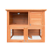 i.Pet Chicken Coop Rabbit Hutch 88cm x 40cm x 76cm Large Chicken Coop House Run Wooden Cage Outdoor-2