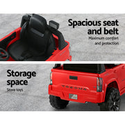 Kids Electric Ride On Car Toyota Tacoma Off Road Jeep Toy Cars Remote 12V Red-4