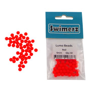 Swimerz Beads, 6mm, Red, 50 pack-1