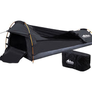Weisshorn Camping Swag Single Biker Tent Free Standing Canvas Ripstop Grey-0