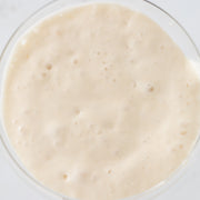 Dough in bowl for Sourdough Breadmaking