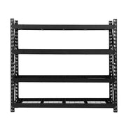 Giantz 4Mx2M Garage Shelving Warehouse Rack Pallet Racking Storage Shelve Black-2