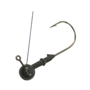 Vike 1/8 oz Weedless Round Jig Head with a Size 2/0 Hook Tungsten, 3 pack-0