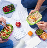 2 x Bentgo All-In-One Lunch Box Container Storage Purple-2