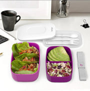 2 x Bentgo All-In-One Lunch Box Container Storage Purple-3