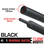 4:1/3:1 Marine Black Heat Shrink Tubing Car Wire Electrical Insulation Easy Wrap