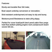 Auto Camper Van Wall Boat Deck Acoustic Cover Lining Trunk Liner Carpet Underlay