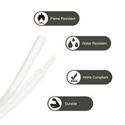 3:1 Ratio Clear Heat Shrink Tubing Glue Lined Auto Marine Electrical Insulation