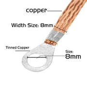 20cm/29cm/60cm Copper Braided Cable Car Truck Earth Ground Lead Bonding Straps