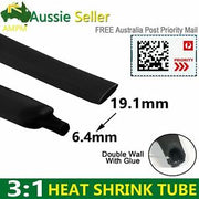 2 Meters Heat Shrink Tubing Adhesive Wall 3:1 Shrinkable Tube Insulation Sleeve