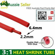 2 Meters Heat Shrink Tubing Adhesive Wall 3:1 Shrinkable Tube Insulation Sleeve