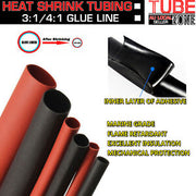 4:1/3:1 Premium Heat shrink Tubing Glue Lined Watertight Corrosion Resistant Fit