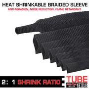 2:1 Heat Shrinkable Braided Sleeving Cable Hose Pipe Cord Wrap Stretch Resistant