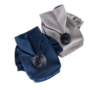 Thick Cotton Pom Pom Pet Hoodie-0