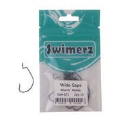 Swimerz 0/1 Wide Gape Worm Hook 15 Pack-1