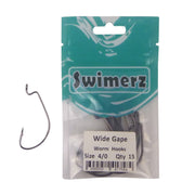 Swimerz 4/0 Wide Gape Worm Hook 15 Pack-1